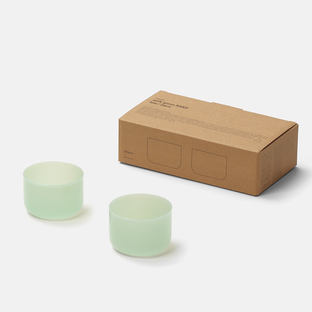 ideaco (���ǥ���) milk glass HAKU low 2�ĥ��å� �ۥ磻��/�ߥ�� ���饹/���饹����/����֥顼/��Ǯ