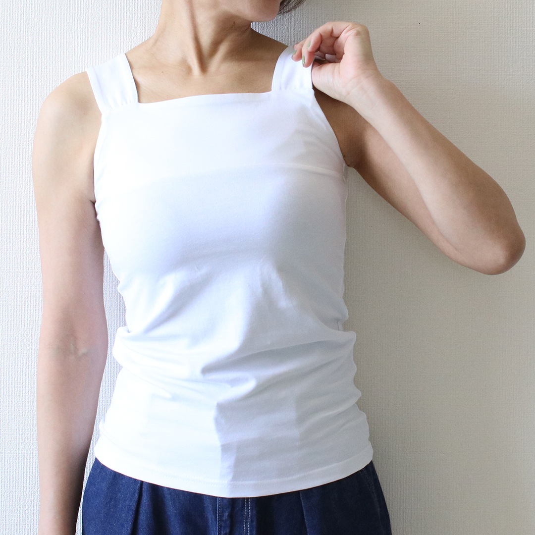 Sans Souci 34�� ���鸫�����ʤ���ͤΥ��åȥ󥿥󥯥ȥå� M L �ۥ磻�� �֥�å� ���󥹡���