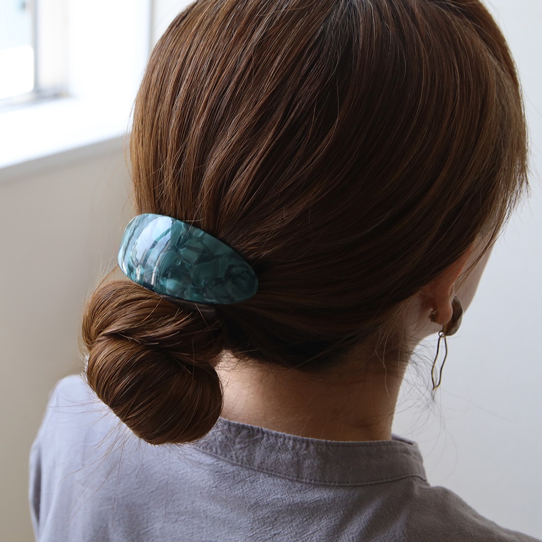 Pico (�ԥ�) Mie Hair Barrette �쥪/�ե��쥹��/�٥꡼MOP/����MOP �̲�/�إ����������꡼/�Х�å�