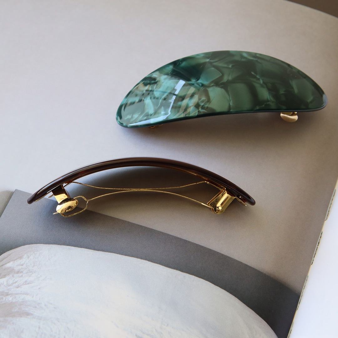 Pico (�ԥ�) Mie Hair Barrette �쥪/�ե��쥹��/�٥꡼MOP/����MOP �̲�/�إ����������꡼/�Х�å�