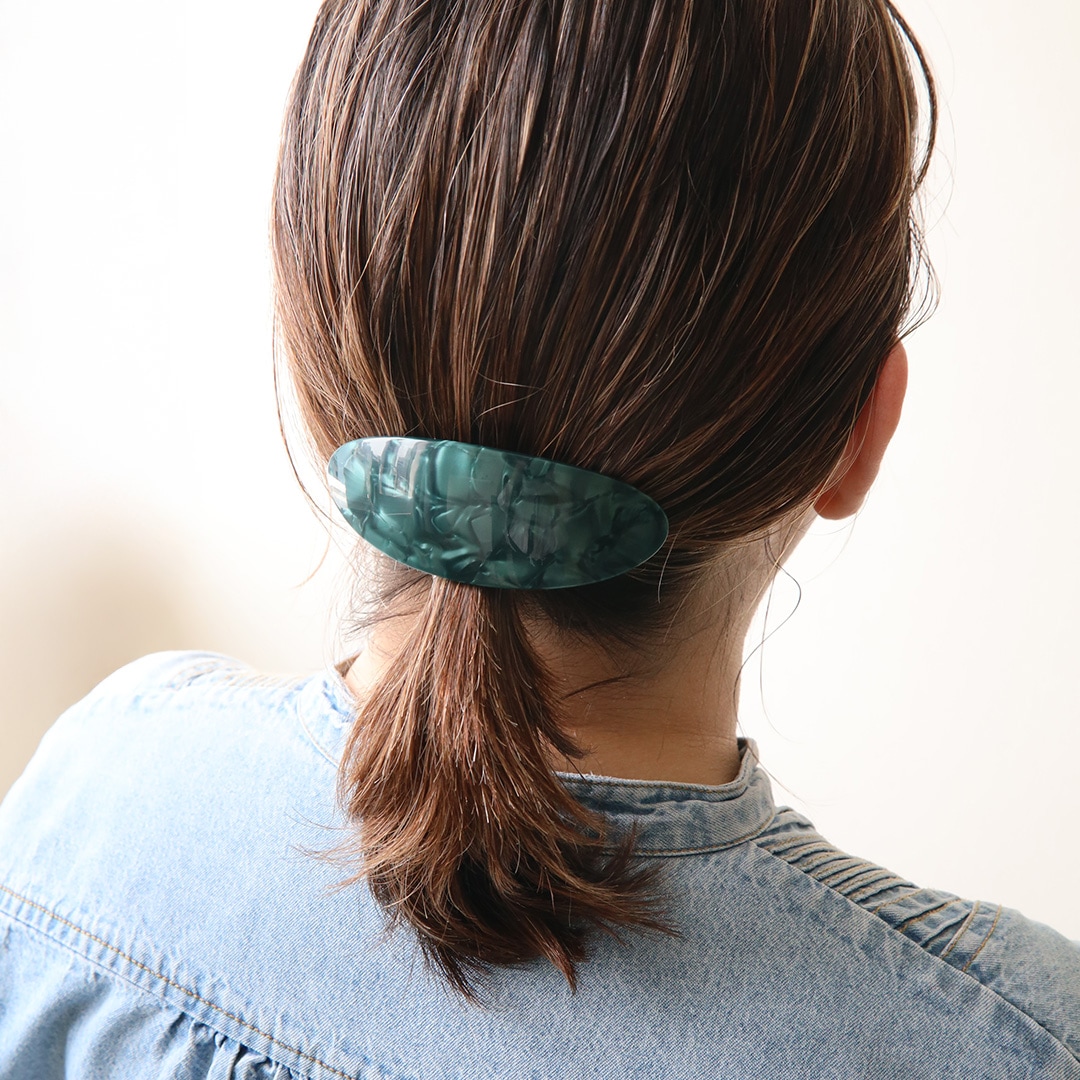 Pico (�ԥ�) Mie Hair Barrette �쥪/�ե��쥹��/�٥꡼MOP/����MOP �̲�/�إ����������꡼/�Х�å�