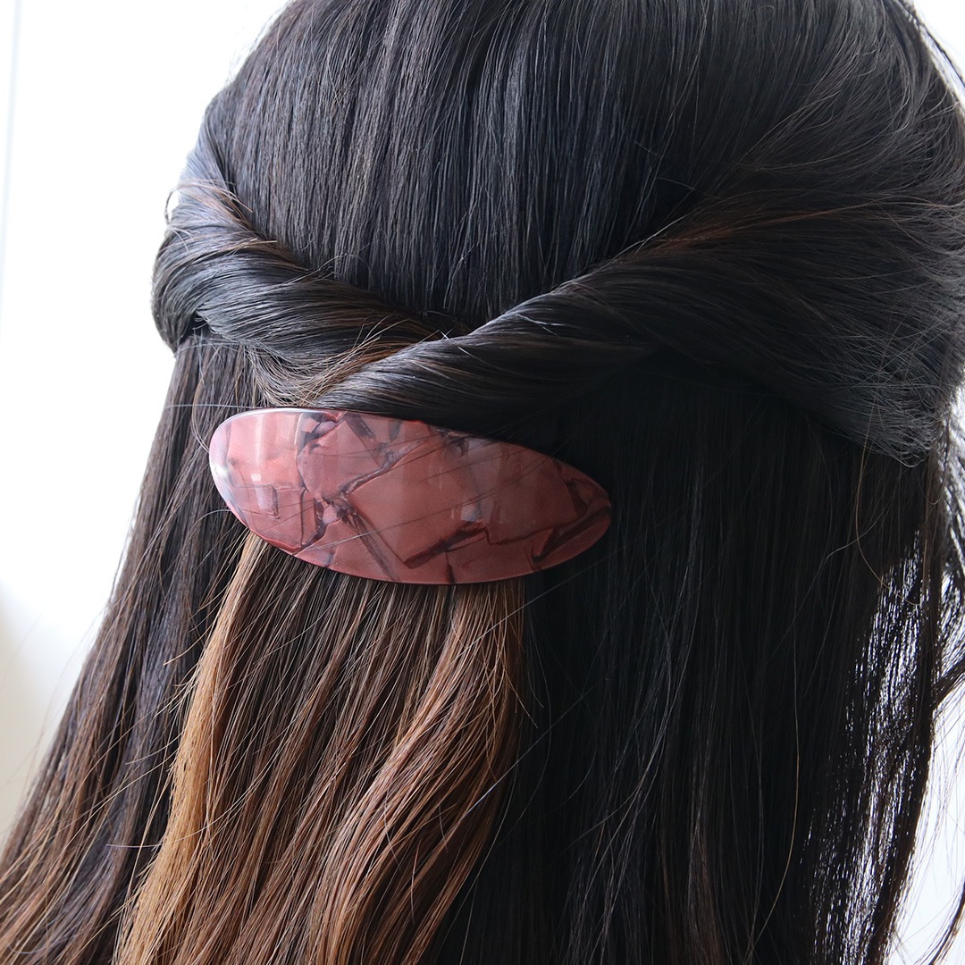 Pico (�ԥ�) Mie Hair Barrette �쥪/�ե��쥹��/�٥꡼MOP/����MOP �̲�/�إ����������꡼/�Х�å�