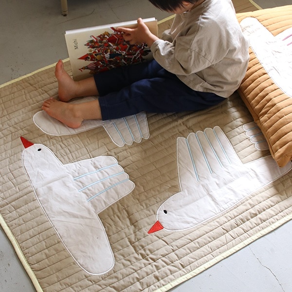 Ferm Living Bird Quilted Blanket �С��� ����ȥ֥�󥱥å� �ץ쥤�ޥå� �̲� ����ƥꥢ �Ҷ����� �ե������ӥ� ������������Ź�ʡڤ����󤻡�