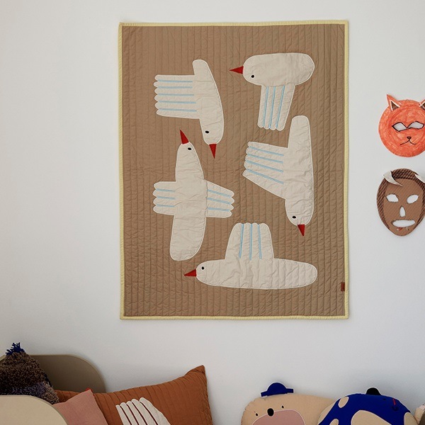 Ferm Living Bird Quilted Blanket �С��� ����ȥ֥�󥱥å� �ץ쥤�ޥå� �̲� ����ƥꥢ �Ҷ����� �ե������ӥ� ������������Ź�ʡڤ����󤻡�