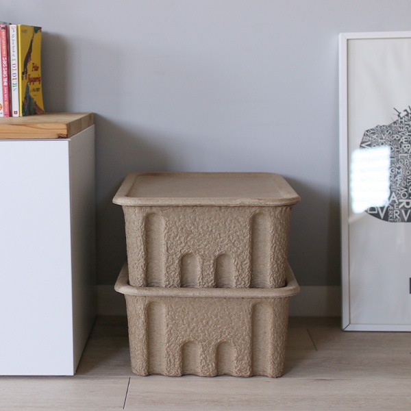 �ڤ����󤻡�Ferm Living (�ե������ӥ�) Paper Pulp Box�ʥڡ��ѡ��ѥ�ץܥå����� ���ĥ��å� L �̲�/����ƥꥢ/��Ǽ/������������Ź
