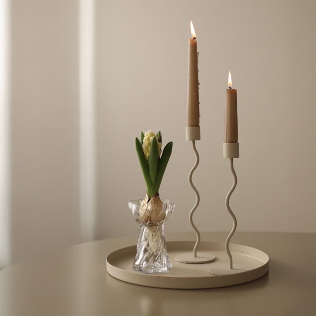 Cooee Design (���������ǥ�����) Twist Bulb Glass Vase (�ĥ����� �Х�֥��饹�١���) �̲�/����ƥꥢ/����/�庬/������������Ź��