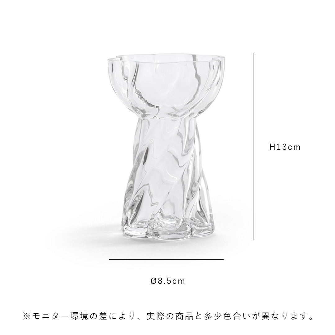 Cooee Design (���������ǥ�����) Twist Bulb Glass Vase (�ĥ����� �Х�֥��饹�١���) �̲�/����ƥꥢ/����/�庬/������������Ź��
