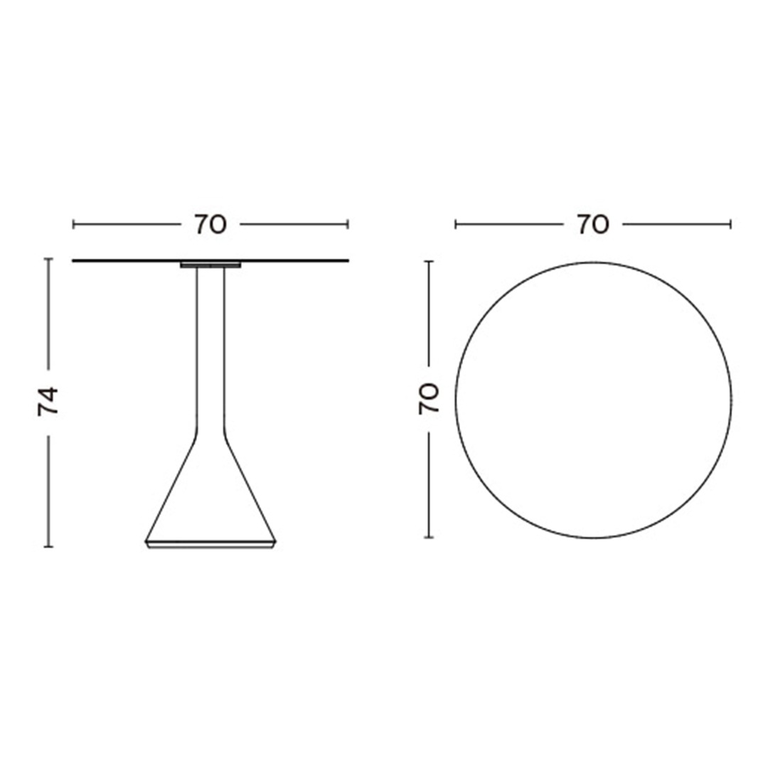 ڤ󤻡HAY (إ) Palissade Cone Table ѥꥵ ơ֥ 70H74cm 󥹥饵/꡼ ڼ