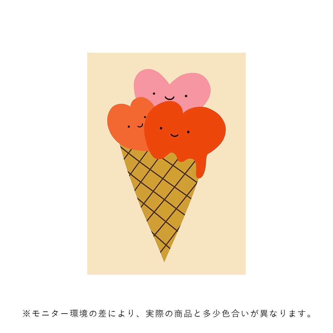 �ڥ����ڡ����оݡۡڤ����󤻡�Paper Collective��MADO (�ޥ�) �ݥ����� ��50��70�� Hearts Icecream �̲�/����ƥꥢ/������/������������Ź�ʡڿ��ǥ������