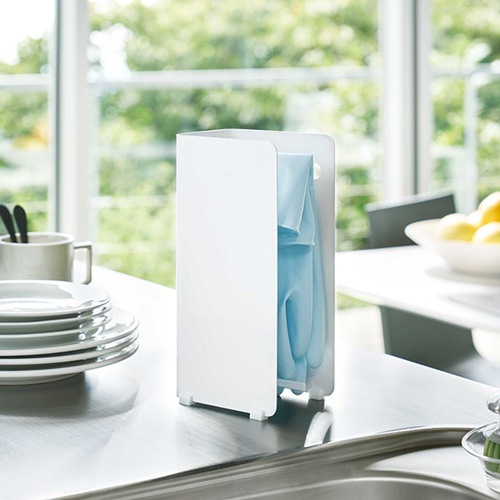 Yamazaki Tower タワー Rubber Gloves Storage ゴム手袋収納ラック ホワイト ブラック キッチン 収納 雑貨 Yamazaki Tower Kitchen Items 北欧雑貨 インテリアのオンラインショップ Kozlife