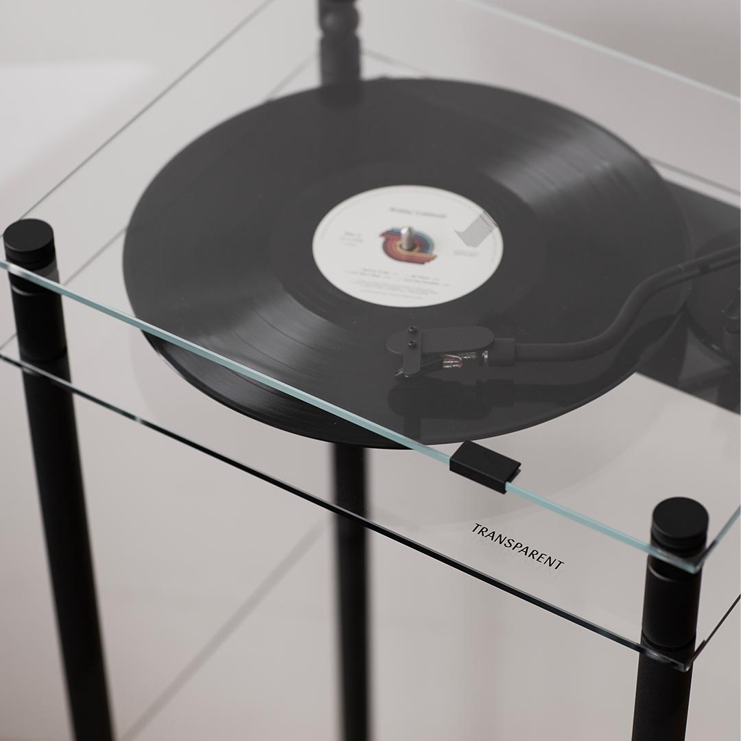 �ڤ����󤻡� TRANSPARENT (�ȥ�󥹥ڥ�����) Transparent Turntable Stand�ʥȥ�󥹥ڥ����� ������ơ��֥� ������ɡ� �֥�å�/�ۥ磻�� �̲�/���������ǥ�/�����ǥ���/����ƥꥢ����������եȡ�