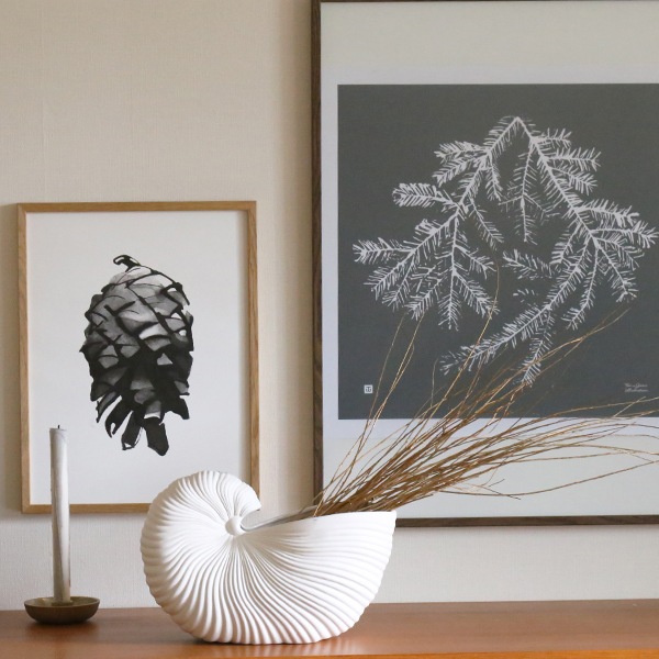 �ڤ����󤻡�Ferm Living (�ե������ӥ�)  Shell Pot(������ݥå�) ���եۥ磻�� �̲�/����ƥꥢ/����/�ե��١���/ȭ