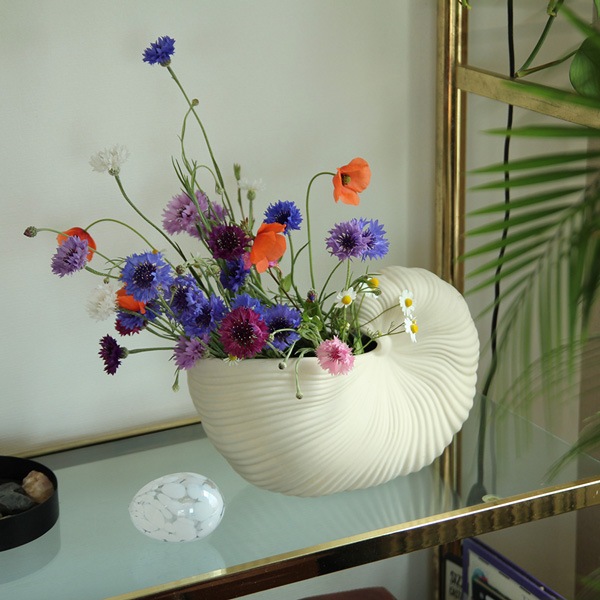 �ڤ����󤻡�Ferm Living (�ե������ӥ�)  Shell Pot(������ݥå�) ���եۥ磻�� �̲�/����ƥꥢ/����/�ե��١���/ȭ