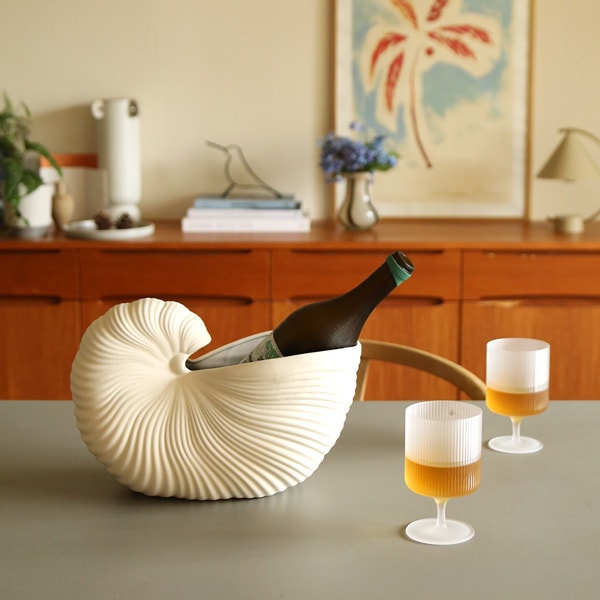 �ڤ����󤻡�Ferm Living (�ե������ӥ�)  Shell Pot(������ݥå�) ���եۥ磻�� �̲�/����ƥꥢ/����/�ե��١���/ȭ