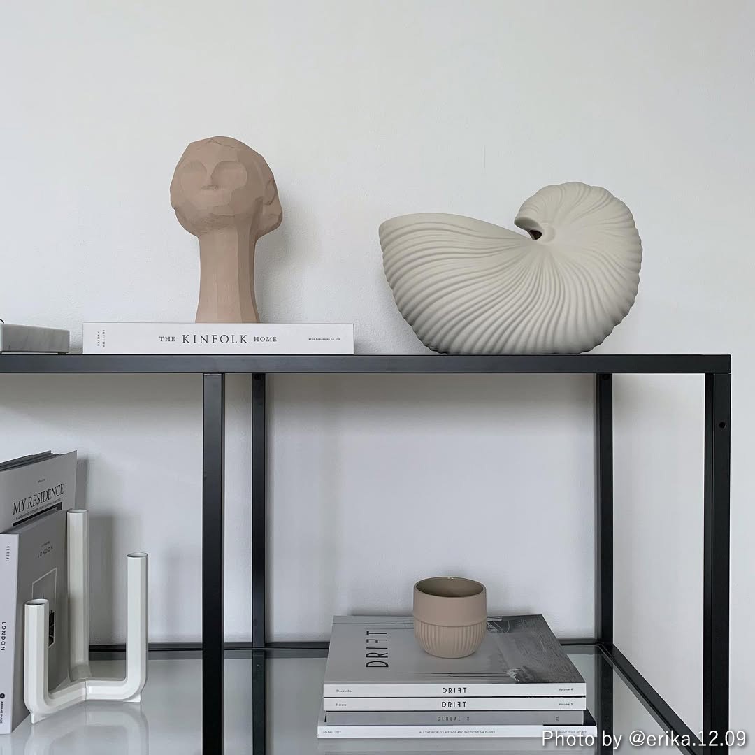 �ڤ����󤻡�Ferm Living (�ե������ӥ�)  Shell Pot(������ݥå�) ���եۥ磻�� �̲�/����ƥꥢ/����/�ե��١���/ȭ