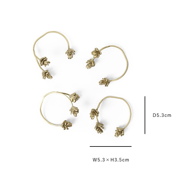 �ڤ櫓���ꡦ50%OFF��Ferm Living Forest Napkin Rings �ե��쥹�� �ʥץ����� 4�ĥ��å� �֥饹 �̲� ����ƥꥢ ���ꥹ�ޥ� �ơ��֥륦���� �ե������ӥ� ������������Ź��