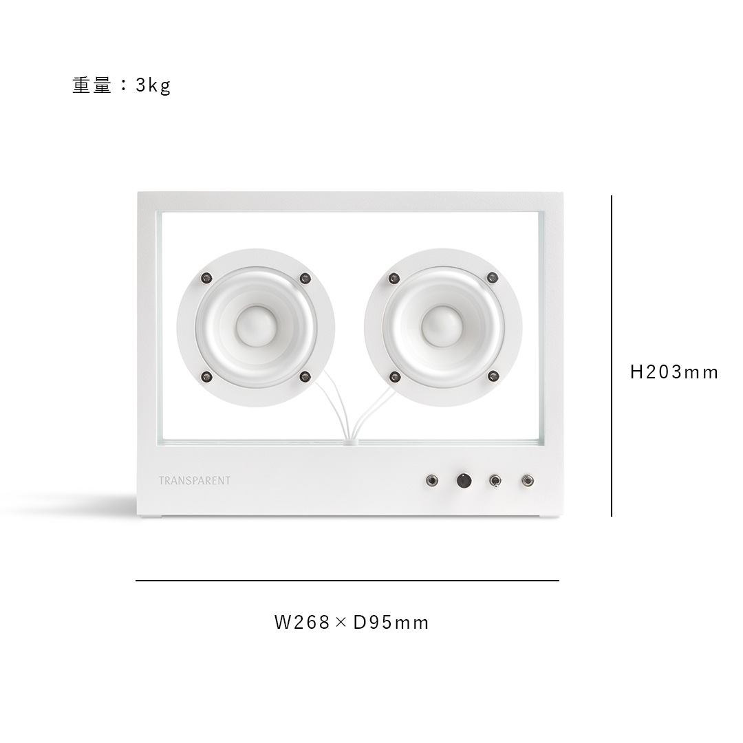 �ڤ����󤻡� TRANSPARENT (�ȥ�󥹥ڥ�����) Small Transparent Speaker�ʥ��⡼�� �ȥ�󥹥ڥ����� ���ԡ������� �ۥ磻��/�֥�å�/�᥿�� �̲�/���������ǥ�/���ԡ�����/�����ǥ���/����ƥꥢ����������եȡ�