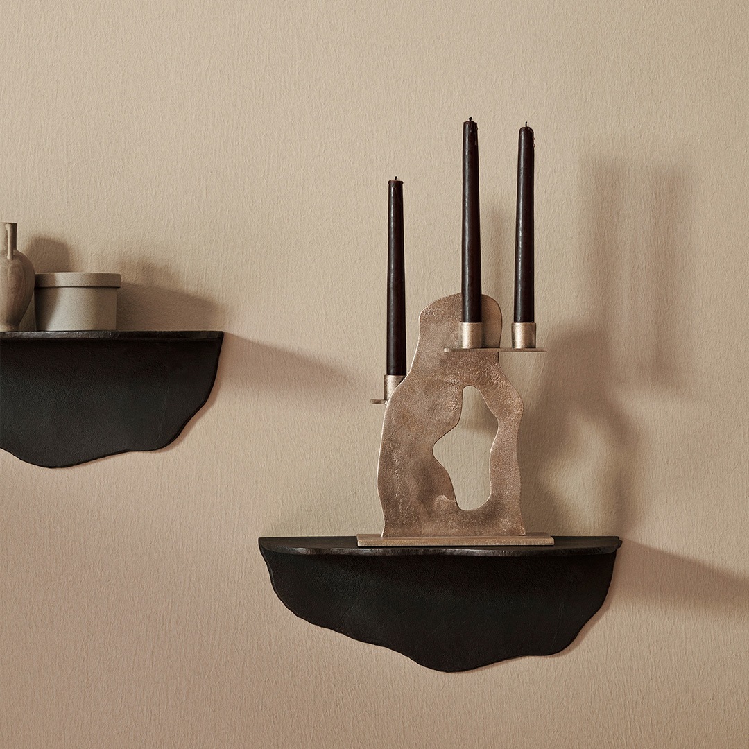 ��30%OFF��Ferm Living Fracture Shelf �ե饯���㡼������� �֥�å� �̲� ����ƥꥢ ê �ե������ӥ� ������������Ź��
