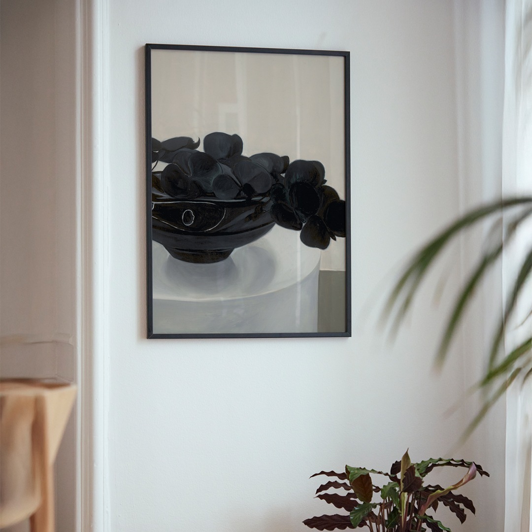 �ڥ����ڡ����оݡۡڤ����󤻡�Paper Collective (�ڡ��ѡ����쥯�ƥ���) �ݥ����� ��50��70�� Black Flowers in a Vase �̲�/����ƥꥢ/������/������������Ź�ʡڿ��ǥ������