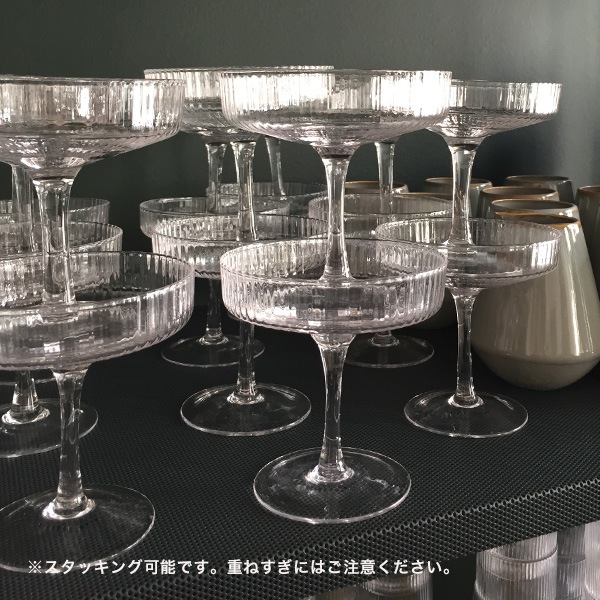 �ڤ櫓���ꡦ50%OFF��Ferm Living Ripple Champagne Saucers ��åץ� �����ѥ󥰥饹 2�ĥ��å� ���ꥢ ���⡼�����졼 �ե����� �̲� ����ƥꥢ �ե������ӥ� ������������Ź��