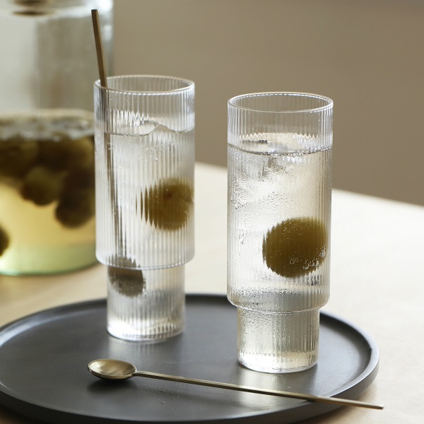 �ڤ櫓���ꡦ50%OFF��Ferm Living Ripple Long Drink Glasses ��åץ� ���󥰥��饹 4�ĥ��å� ���ꥢ ���⡼�����졼 �ե����� �̲� ����ƥꥢ �ե������ӥ� ������������Ź��