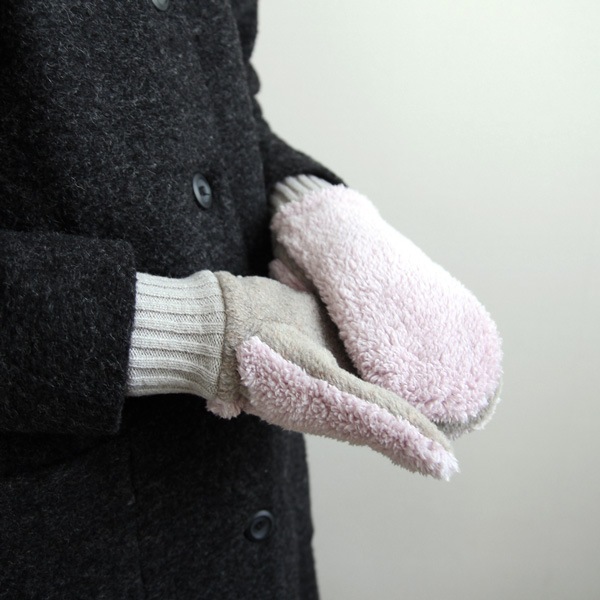 tet. (�ƥ�) �ߥȥ� WOMEN boa miton �ԥ�/�١�����/�ͥ��ӡ�/������ ����/��������/�ɴ�/������