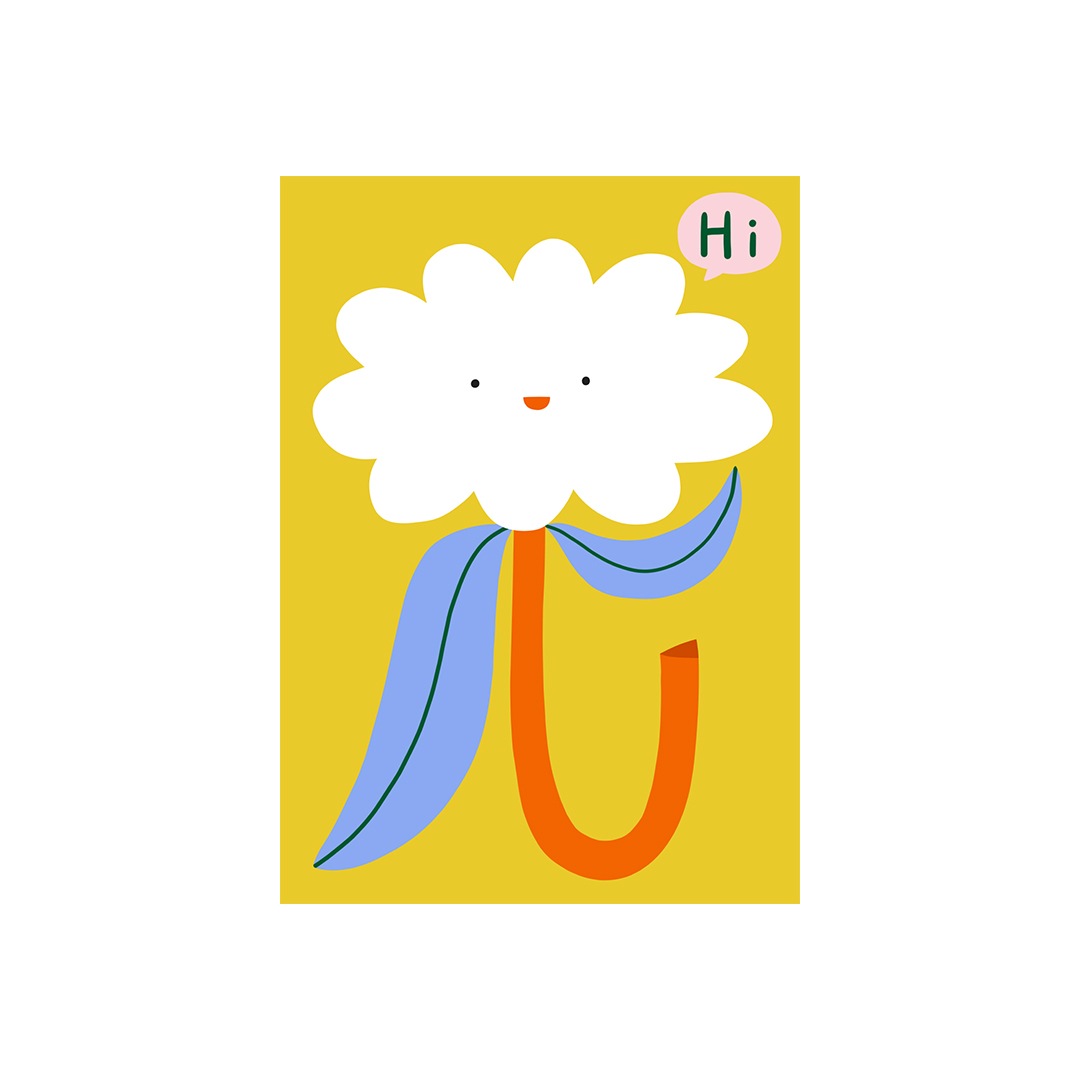 Paper Collective �ݥ�������50��70��Hi Flower 01 �̲� ����ƥꥢ������ �ڡ��ѡ����쥯�ƥ��� Marina Ayashiro ������������Ź�� �ڤ����󤻡ۡڥ����ڡ����оݡۡ�NEW�ǥ������