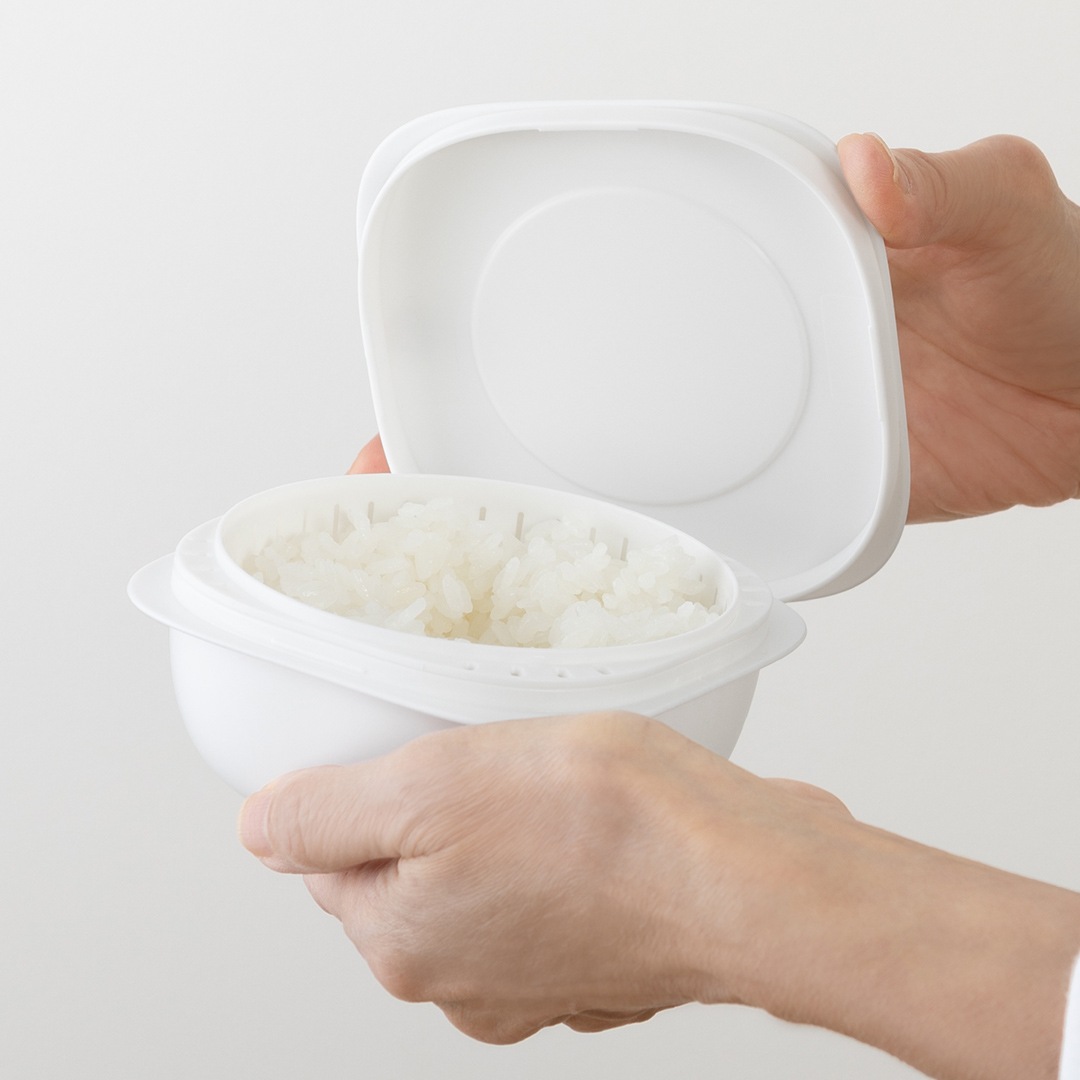 like-it (ライクイット) 蒸気であたためる冷凍ごはん容器 【6個組】 クリア/ホワイト/グレー|like-it - 蒸気であたためる ...