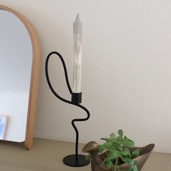 �ڤ櫓���ꡦ50%OFF��Ferm Living Valse Candle Holder �Х륹 �����ɥ�ۥ���� High �֥�å� �̲� ����ƥꥢ �ե������ӥ� ������������Ź��