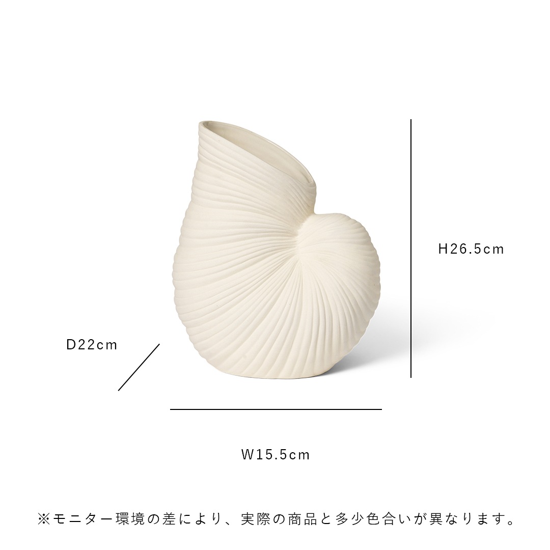 ��30%OFF��Ferm Living (�ե������ӥ�) Shell Vase (������١���) �̲�/����ƥꥢ/����/���֥���/������������Ź��