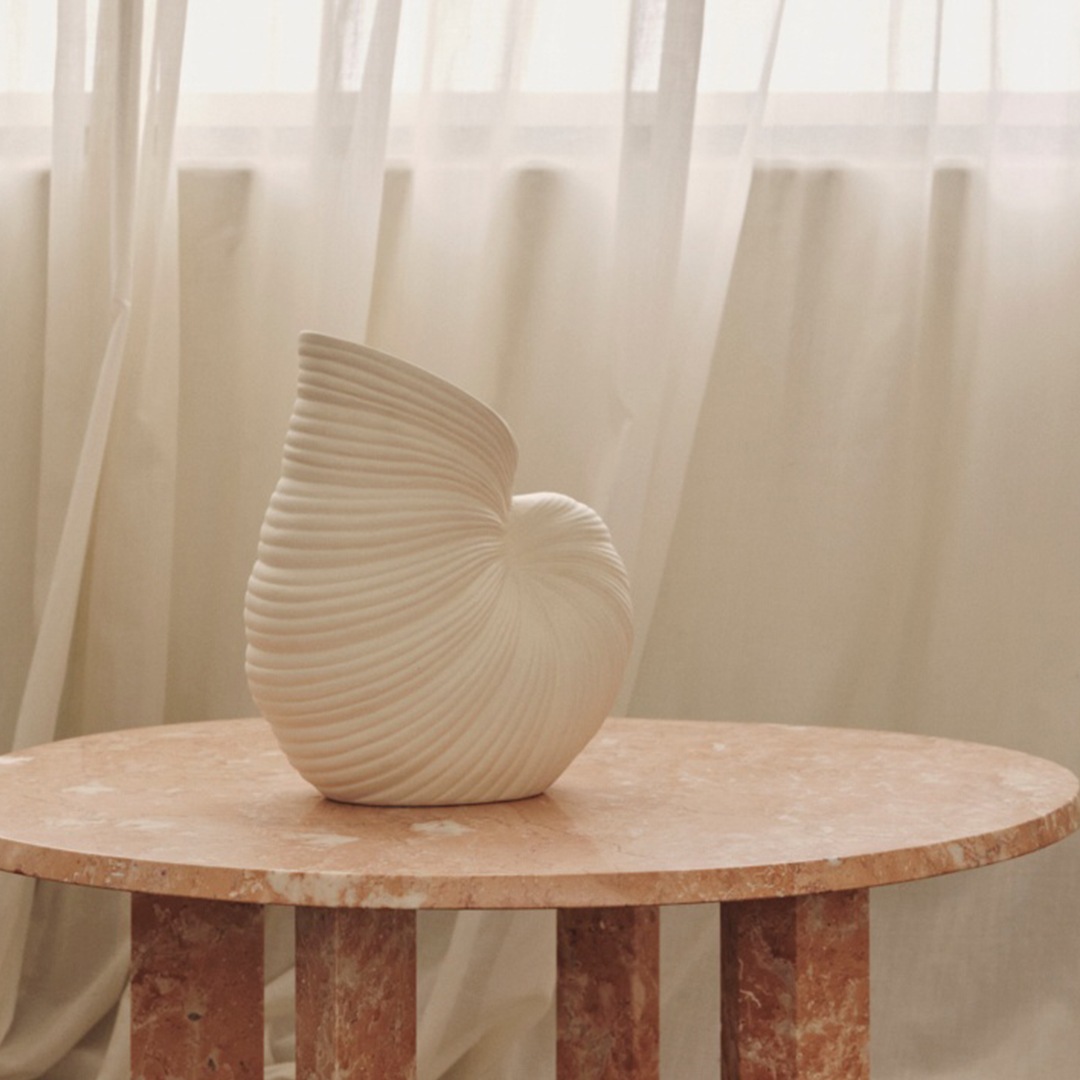 ��30%OFF��Ferm Living (�ե������ӥ�) Shell Vase (������١���) �̲�/����ƥꥢ/����/���֥���/������������Ź��