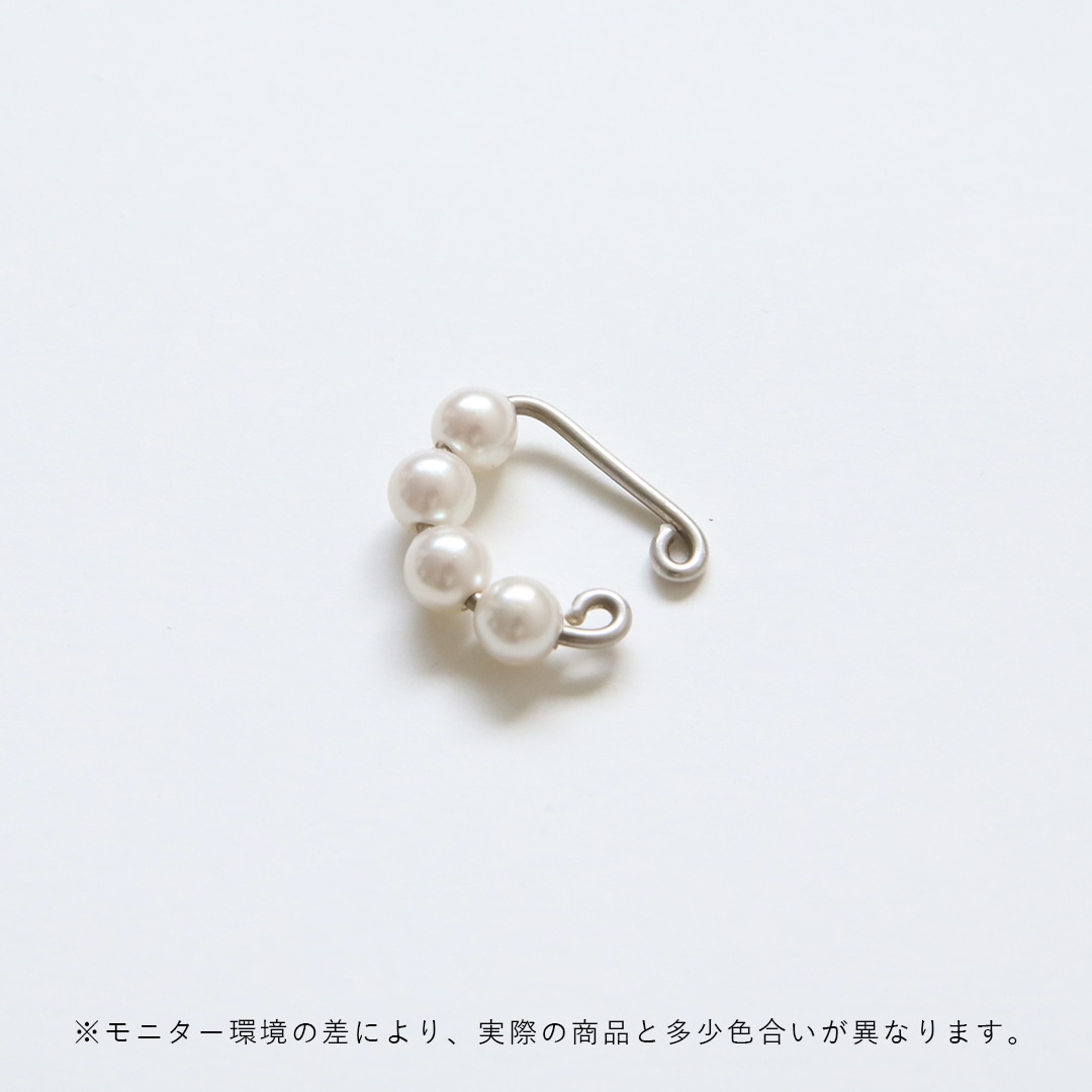 お取り寄せ】warmth (ワームス) イヤーカフ Small Crescent Pearl 
