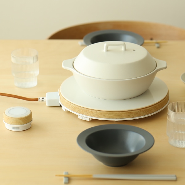 MAINTS (マインツ) ホットトリベット ホワイト/ウッド IH