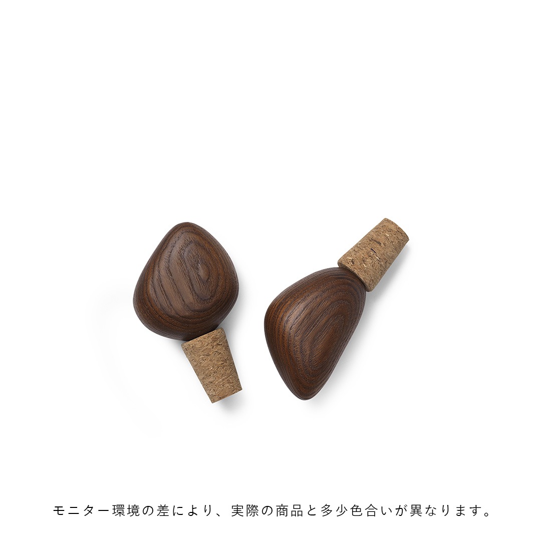 ��50%OFF��Ferm Living (�ե������ӥ�) Cairn Wine Stoppers�ʥ磻�󥹥ȥåѡ���2�ĥ��å� �������֥饦�� �̲�/����ƥꥢ/������������Ź��