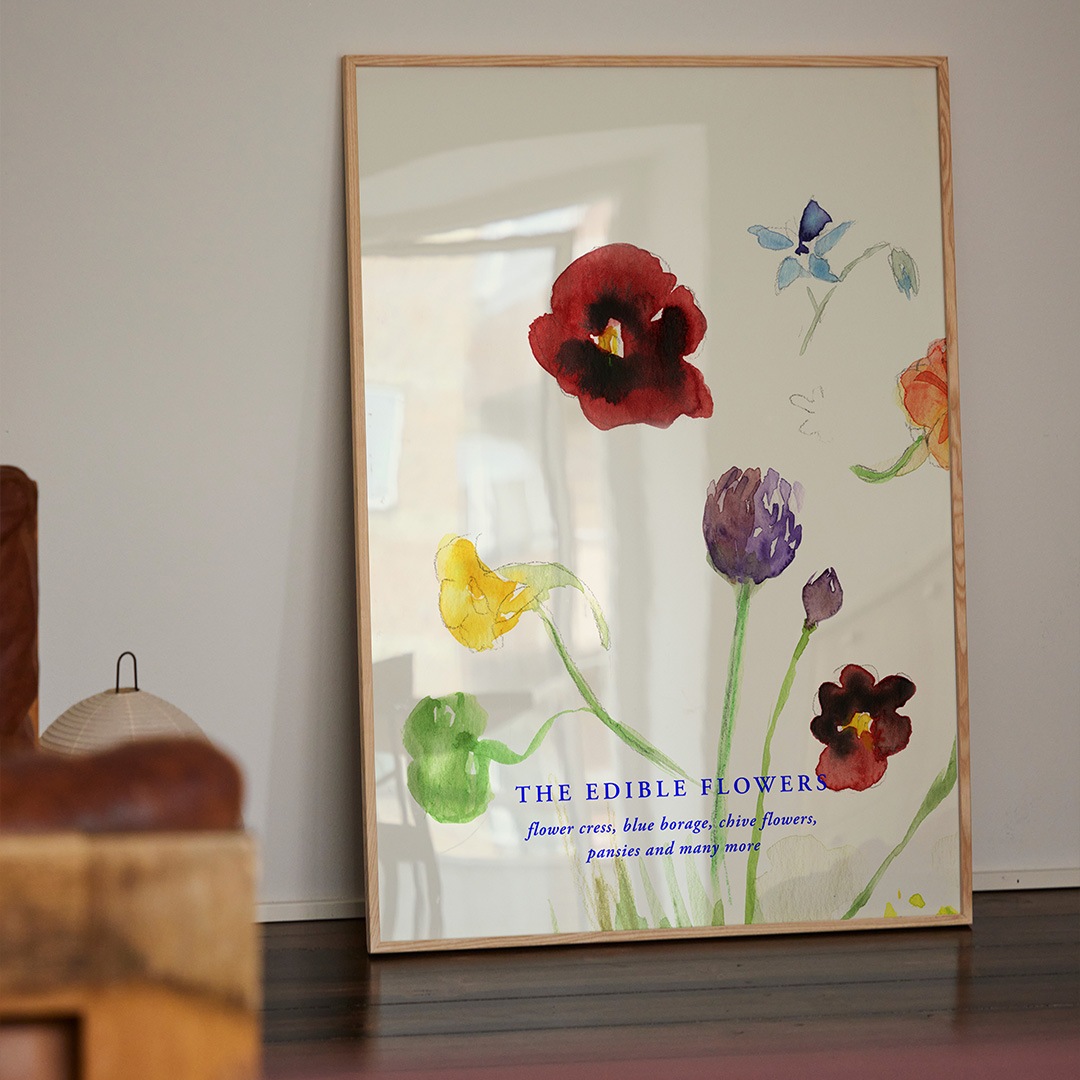 �ڥ����ڡ����оݡۡڤ����󤻡�Paper Collective (�ڡ��ѡ����쥯�ƥ���) �ݥ����� ��70��100�� The Edible Flowers �̲�/����ƥꥢ/������/������������Ź��