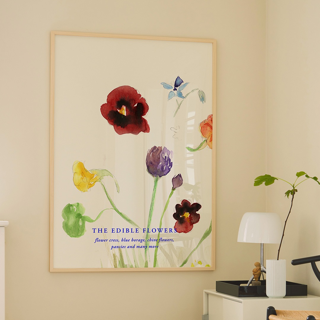 �ڥ����ڡ����оݡۡڤ����󤻡�Paper Collective (�ڡ��ѡ����쥯�ƥ���) �ݥ����� ��70��100�� The Edible Flowers �̲�/����ƥꥢ/������/������������Ź��