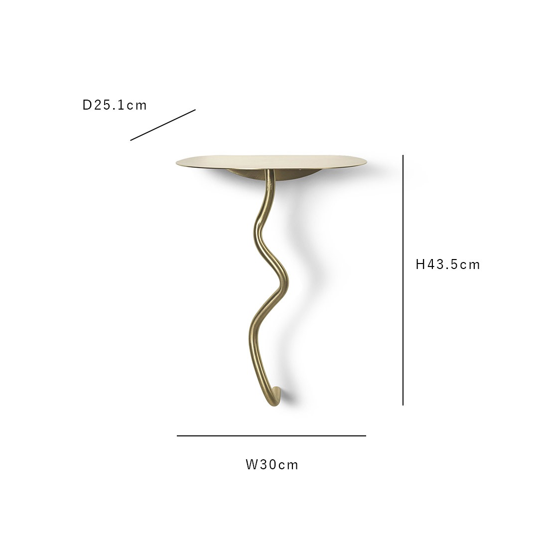 ��30��OFF��Ferm Living (�ե������ӥ�) Curvature Wall Table (�����Х��奢 ��������ơ��֥�) �֥饹/�֥�å��֥饹 �̲�/����ƥꥢ/�ȶ�/������������Ź�ʡڹ���߸ˤ����