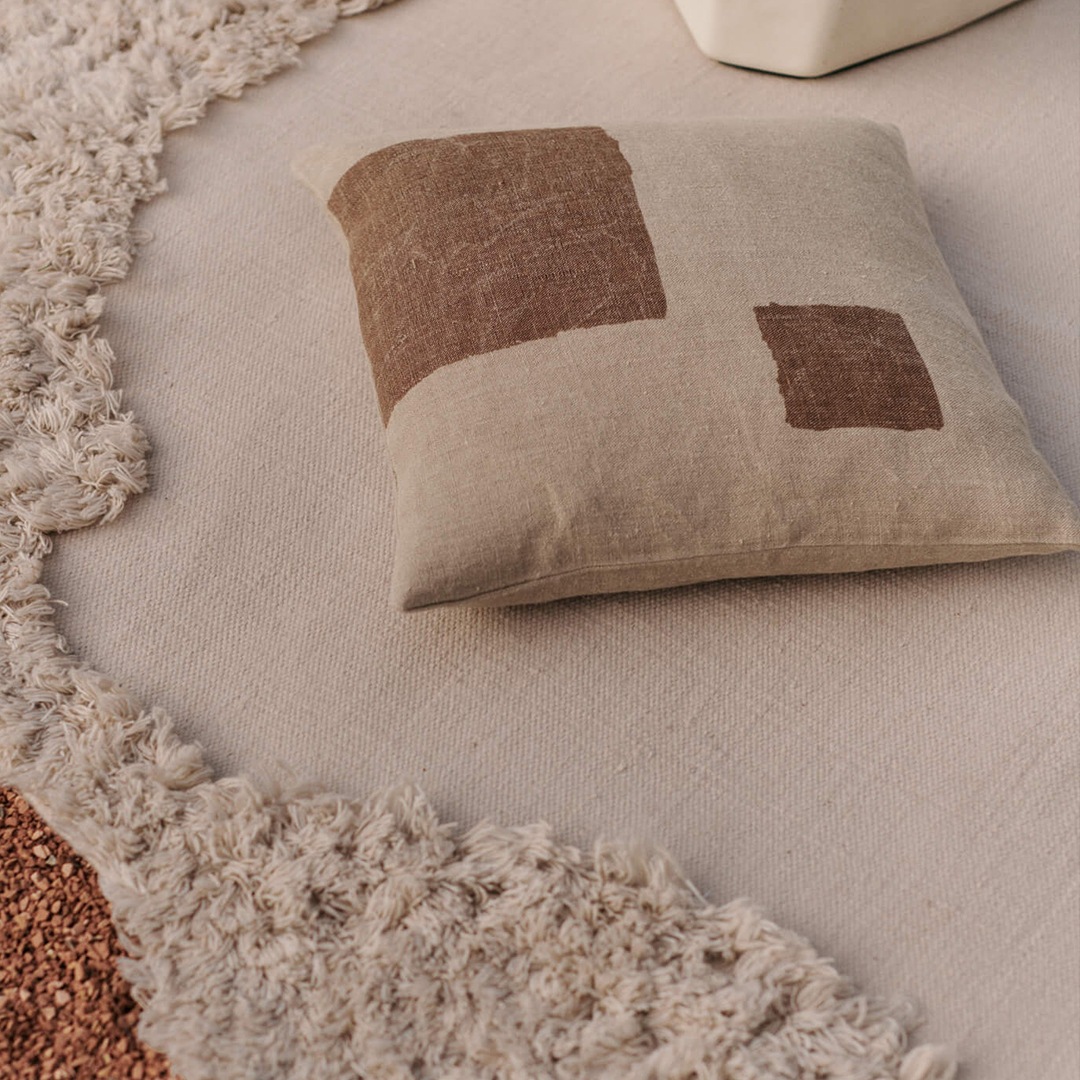 ڤ󤻡 Ferm Living (եӥ) Oleo Cushion (쥪 å) 5050cm ̲/ƥꥢ/ƥ/Ź