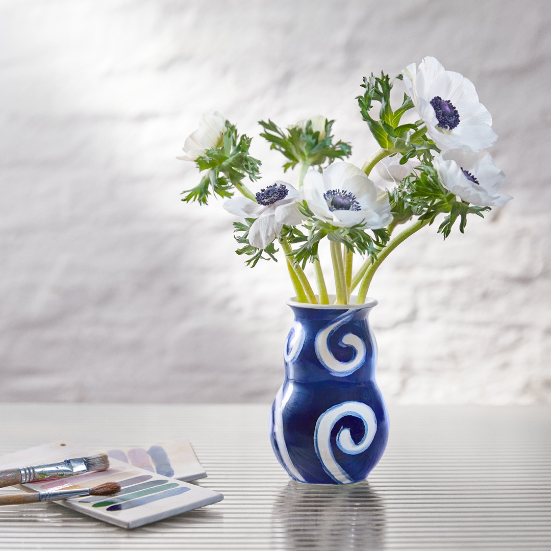 KAHLER (�����顼) Tulle Vase H13cm �֥롼 �̲��ǥ�����/����ƥꥢ/���֥���/����/������������Ź��