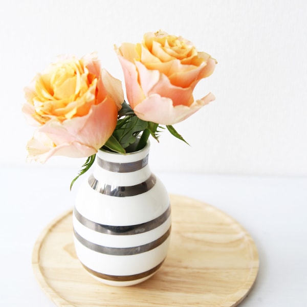 KAHLER (ケーラー) オマジオ フラワーベース スモール シルバー 日本