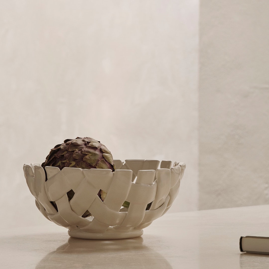 �ڤ����󤻡� Ferm Living (�ե������ӥ�) Plait Bowl (�ץ쥤�� �ܥ���� Ø24 ���եۥ磻�� /������ɥ��꡼�� �̲�/����ƥꥢ/������������Ź��