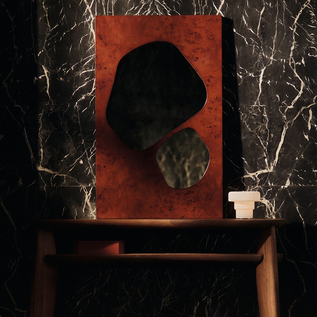 �ڤ����󤻡� Ferm Living (�ե������ӥ�) Folia Mirror (�ե��ꥢ �ߥ顼) M ���������ƥ���ɥС��� /�ʥ�����С��� �̲�/����ƥꥢ/��/������������Ź��