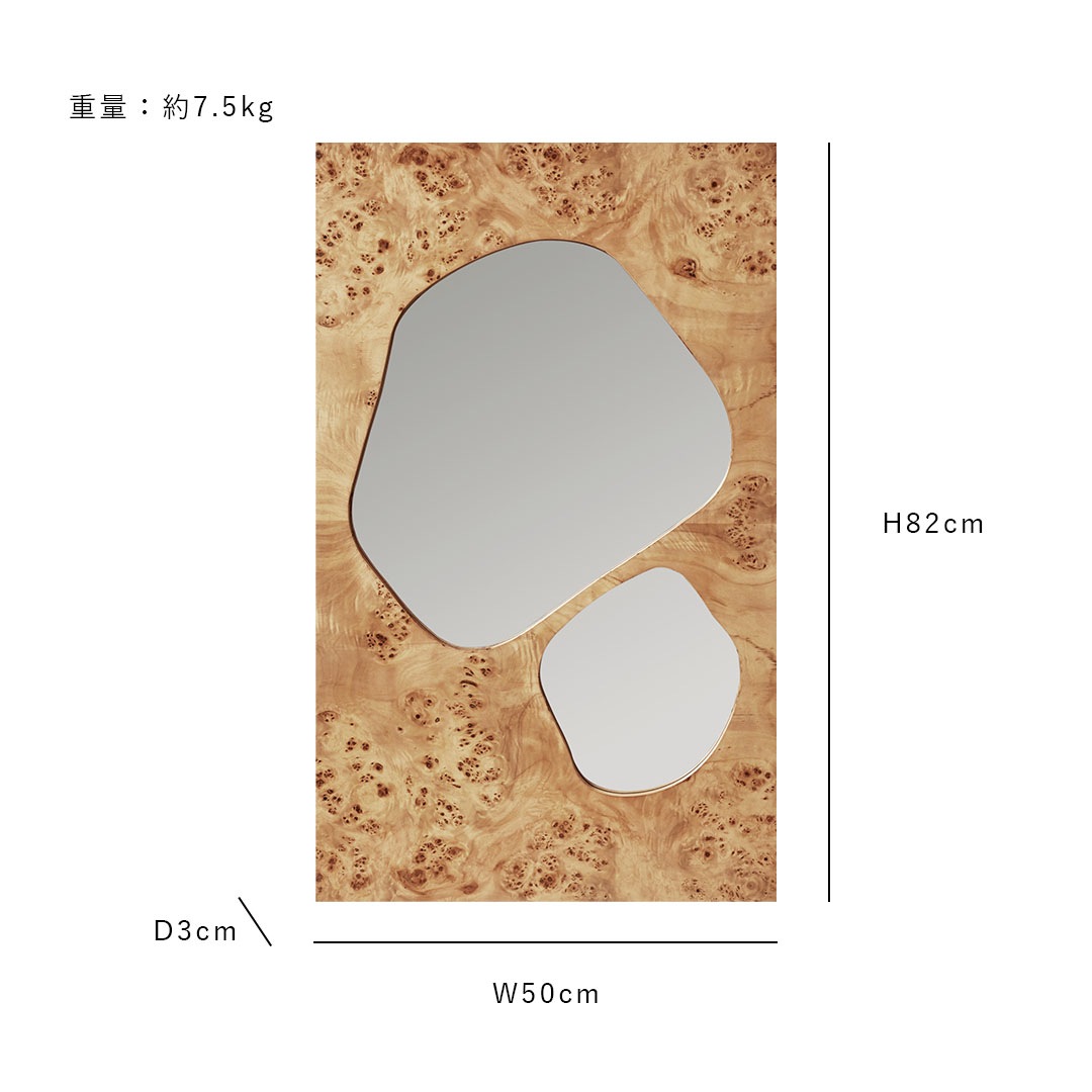 �ڤ����󤻡� Ferm Living (�ե������ӥ�) Folia Mirror (�ե��ꥢ �ߥ顼) M ���������ƥ���ɥС��� /�ʥ�����С��� �̲�/����ƥꥢ/��/������������Ź��