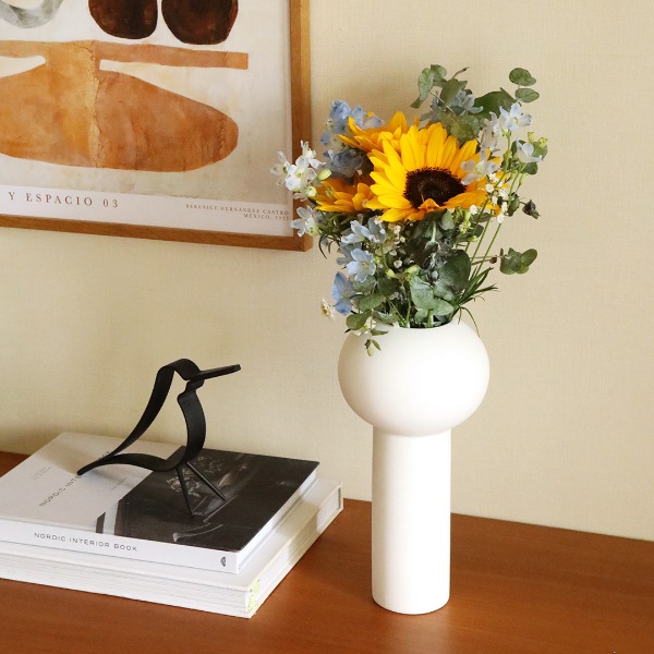 Cooee Design (���������ǥ�����) Pillar Vase (�ԥ顼�١���) 24cm �֥�å�/�����ʥå�/�����/�ۥ磻�� �̲�/����ƥꥢ/����/������������Ź��