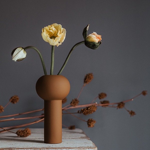 Cooee Design (���������ǥ�����) Pillar Vase (�ԥ顼�١���) 24cm �֥�å�/�����ʥå�/�����/�ۥ磻�� �̲�/����ƥꥢ/����/������������Ź��