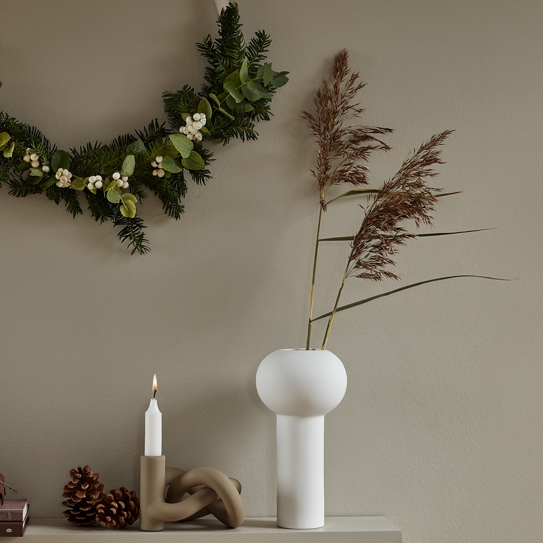 Cooee Design (���������ǥ�����) Pillar Vase (�ԥ顼�١���) 24cm �֥�å�/�����ʥå�/�����/�ۥ磻�� �̲�/����ƥꥢ/����/������������Ź��