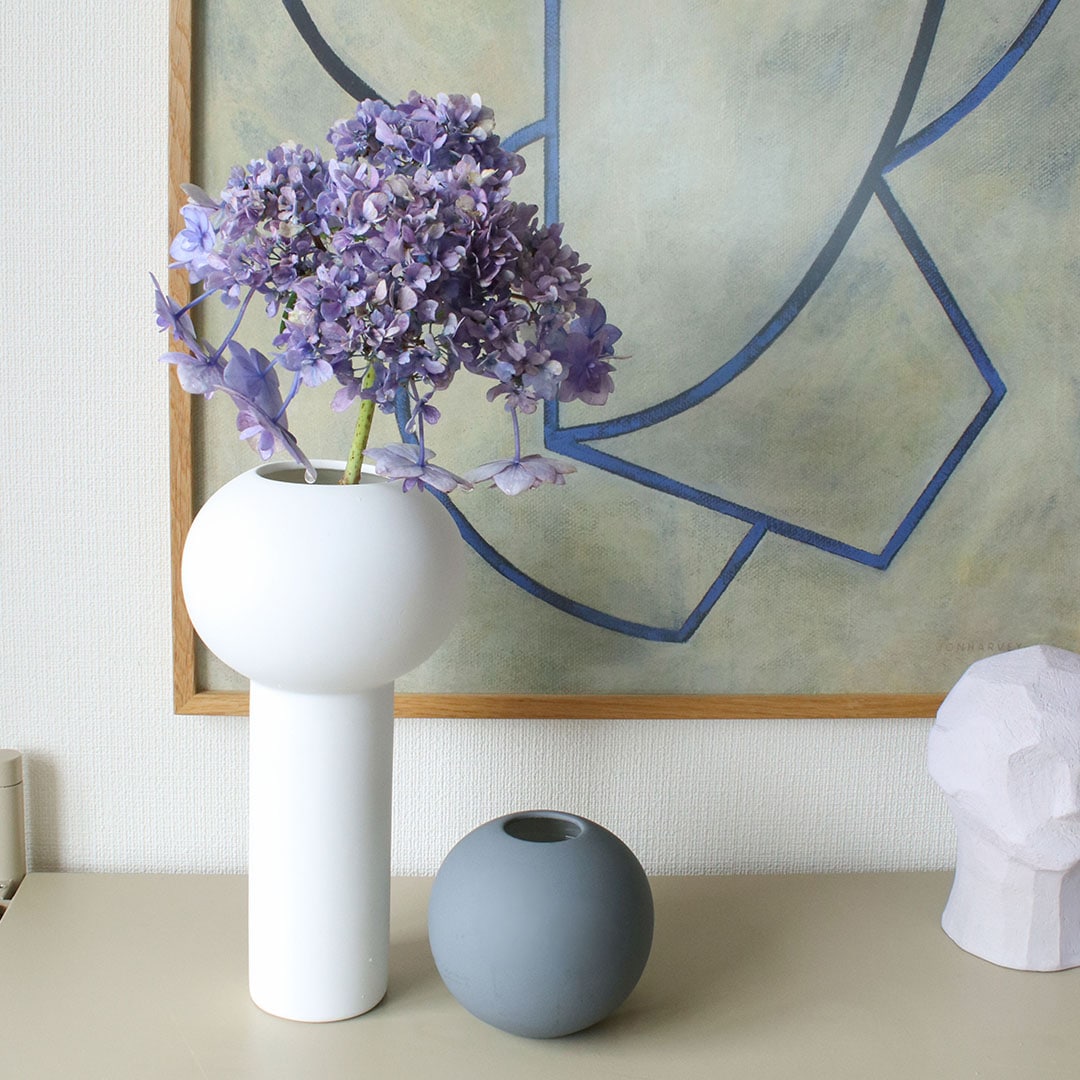 Cooee Design Pillar Vase ピラーベース 24cm ブラック ココナッツ