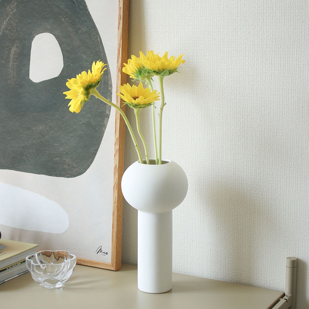 Cooee Design Pillar Vase �ԥ顼�١��� 24cm �֥�å� �����ʥå� ����� �ۥ磻�� �̲� ����ƥꥢ ���� ���������ǥ����� ������������Ź��