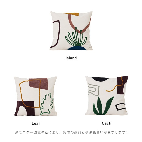 ��30%OFF��Ferm Living  Mirage �ߥ顼���� ���å���� 50��50 Cacti Leaf Island �̲� �ե��֥�å� �ե������ӥ� ������������Ź��