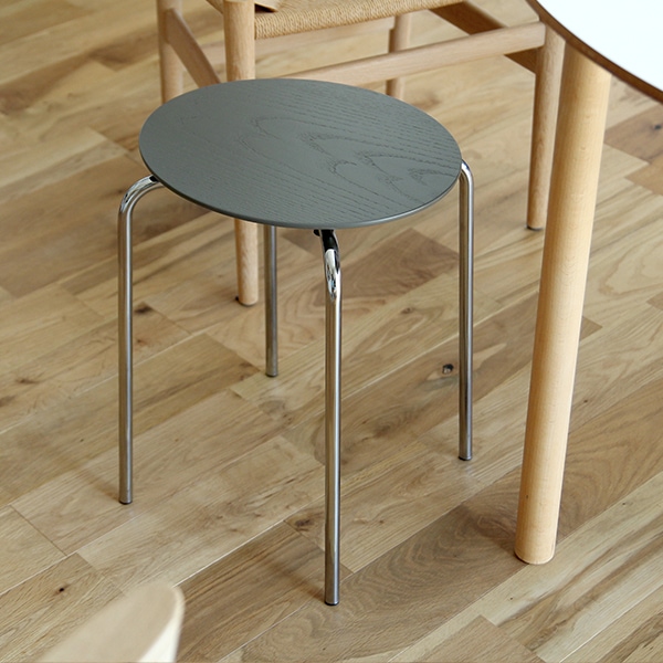 Ferm Living Herman Stoolホワイトオイルドオーク/クローム お取り寄せ】Ferm Living (ファームリビング) Herman Stool